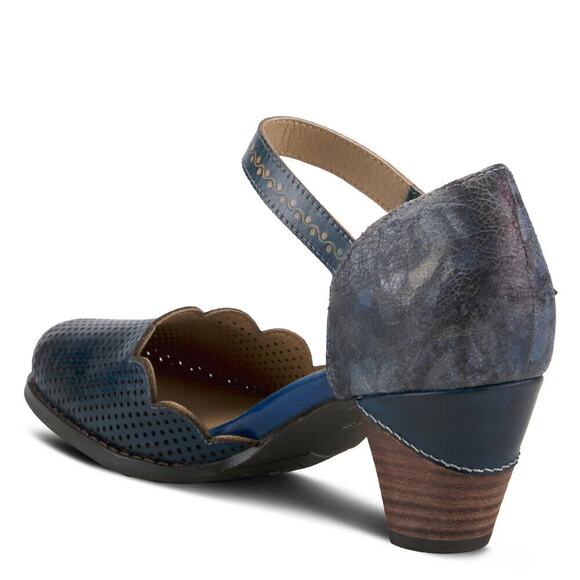 L'Artiste by Spring Step Womens Parchelle Leather Ankle Strap Shoe -- Navy NEW - Picture 5 of 7